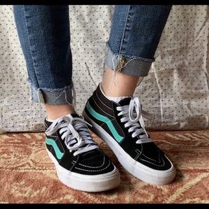 Vans - Sk8-Mid black/waterfall sneaker